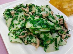 荠菜肉丝炒年糕-金时代顺风大酒店(南桥百联店)