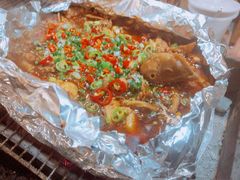 锡纸鸡肉-路边摊