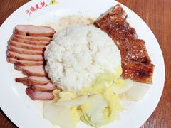 瘦叉烧黑椒鸭双拼饭-陈光记烧腊(长寿路店)