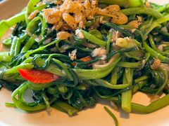 甜虾炒通菜-CHINCHIN 青青·泰国料理(万象食家店)
