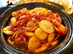 酸椒爆鲜鱿-院落创意菜