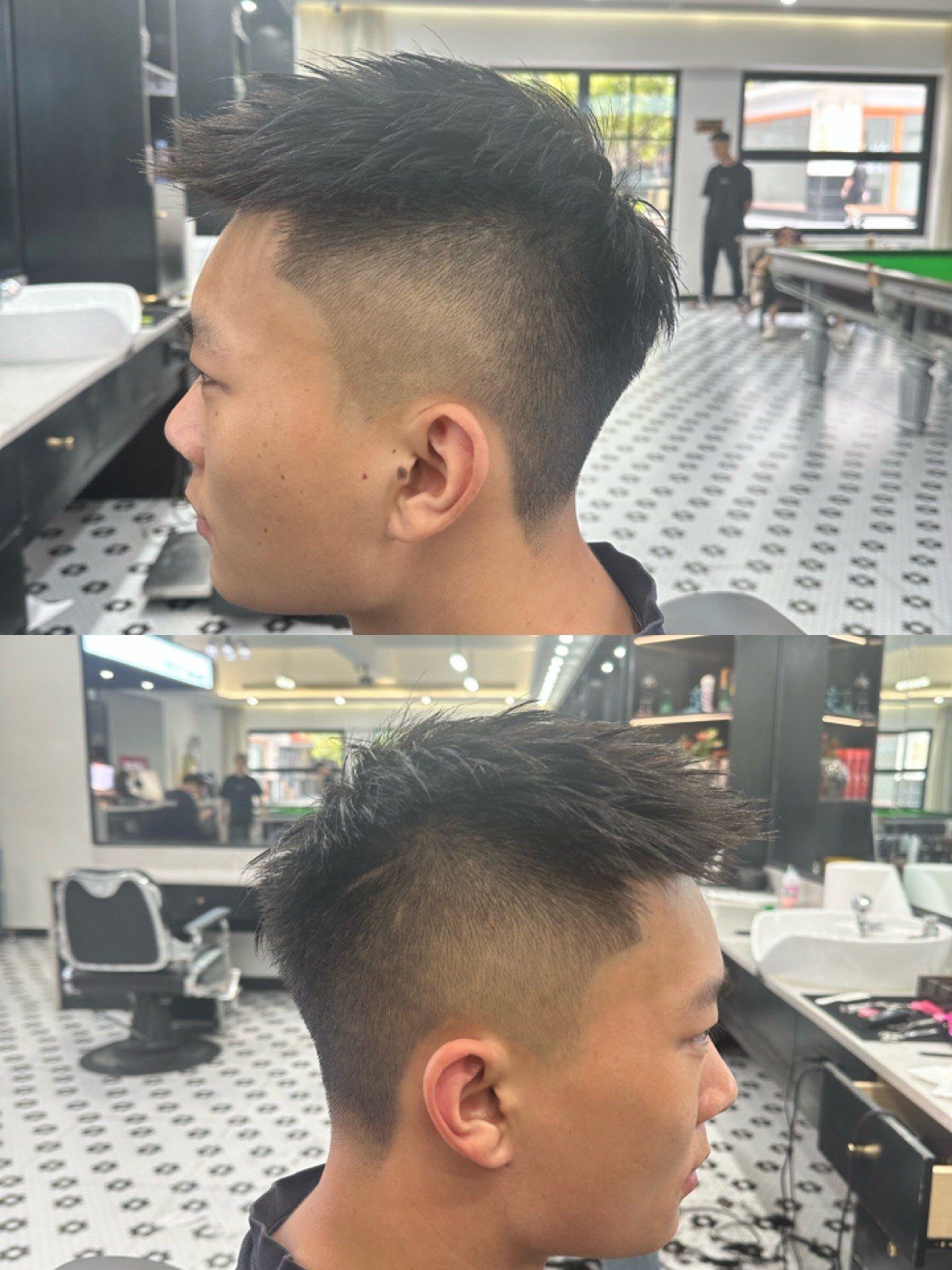 飞机头 #男士理容 #美式油头 #理发
