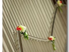 婚宴时的楼梯布置-北京丽晶酒店