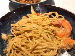 芝士蘑菇鲜虾意大利面-BE BRIGHT KITCHEN(正佳广场店)
