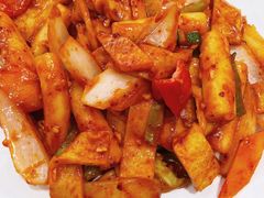 年糕炒鱼饼-韩香福脊骨汤锅(上杭路店)