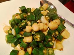 秋葵炒贝丁-福来齐·鲁菜海鲜·渔家菜(朝阳街分店)