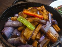 鱼香年糕炒茄子-涌上外婆桥(南塘店)