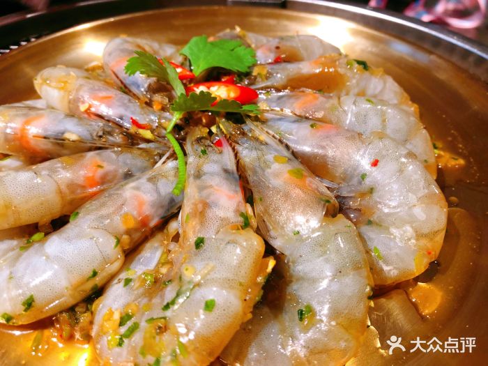 小核桃烤肉馆(长白店)生卤虾图片 - 第4张