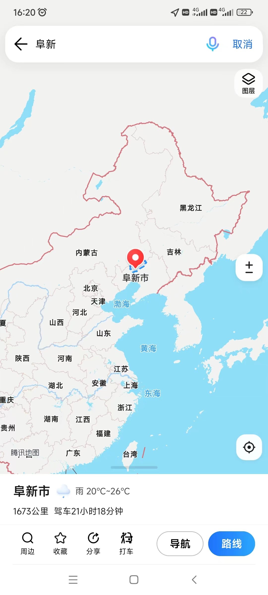 阜新地理位置图片