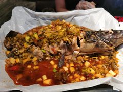 蒜香纸包江团烤鱼-红辣椒·川菜·火锅(张杨路店)
