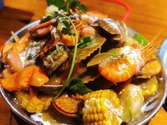 手抓海鲜黄咖喱味-仓库南洋海鲜小排档(柳河路店)