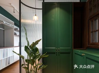 美式复古绿‖1㎡高分玄关设计·成为整个家亮点
