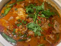 水煮牛肉-绿茶餐厅(西单老佛爷店)