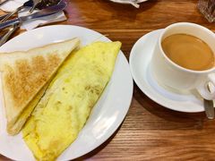 马介休鱼煎蛋饼套餐-永安咖啡室