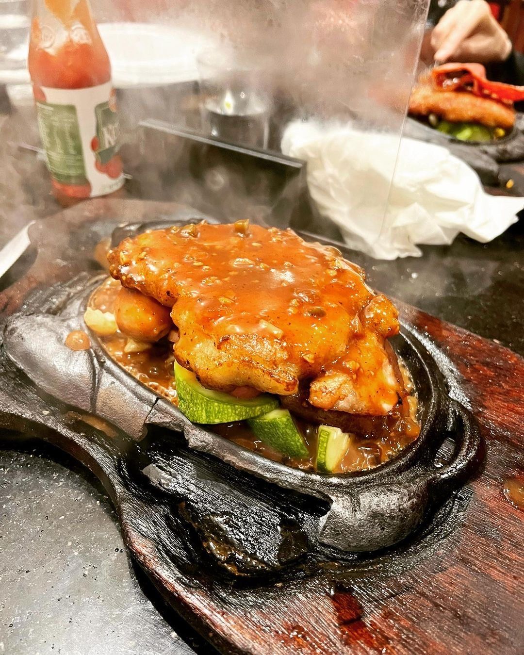 铁板牛排真的火力十足