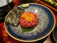 生牛肉拌海胆-九州酒场ひこぞう(1号店)