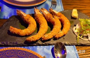 South Indian Coconut Sesame Shrimp