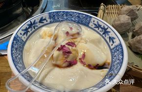 Rose Brown Sugar Ice Tofu Pudding