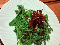 鸡纵菌拌丝瓜尖-清水亭湖北菜(大屯DT51店)