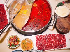 牛腩鸳鸯锅-左庭右院鲜牛肉火锅(浦江欢乐颂店)