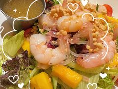 鲜柚芒果沙拉佐冰花酸梅酱-HELLO 27 意面·沙拉·帕尼尼