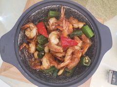 沙巴酱秋葵啫生虾-御和宴·精品粤菜(天润御海湾店)