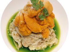 酱麻油海胆拌秋茄-杭州西子湖四季酒店·金沙厅