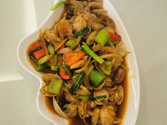 姜葱炒花甲-覃记海鲜美食餐厅