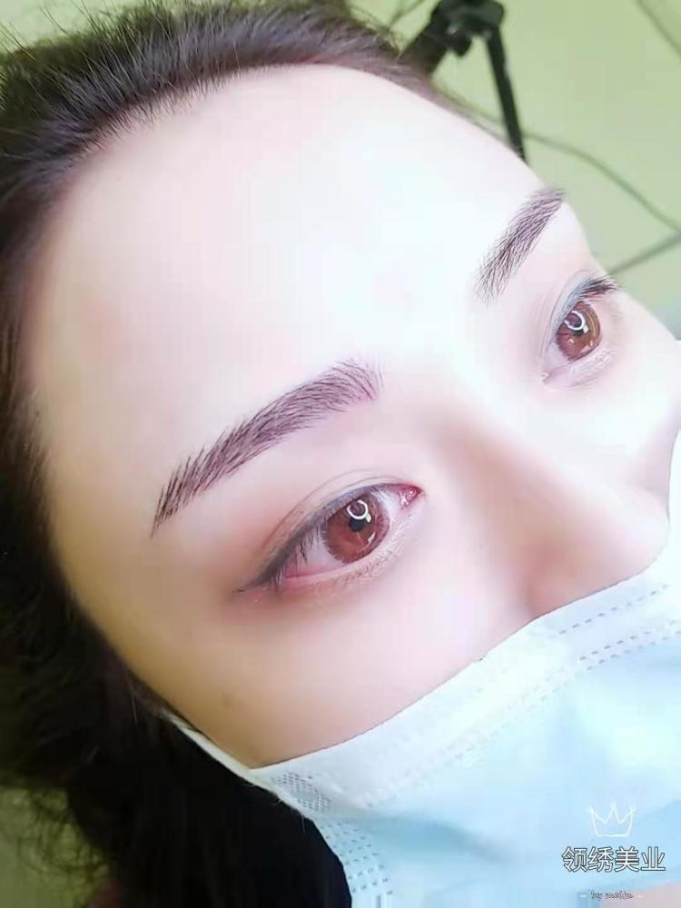 领绣美业半永久纹绣纹眉(高碑店)-"提前加了微信,预约了时间,还贴心的