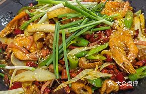 Dry Pot Shrimp and Intestines Combo