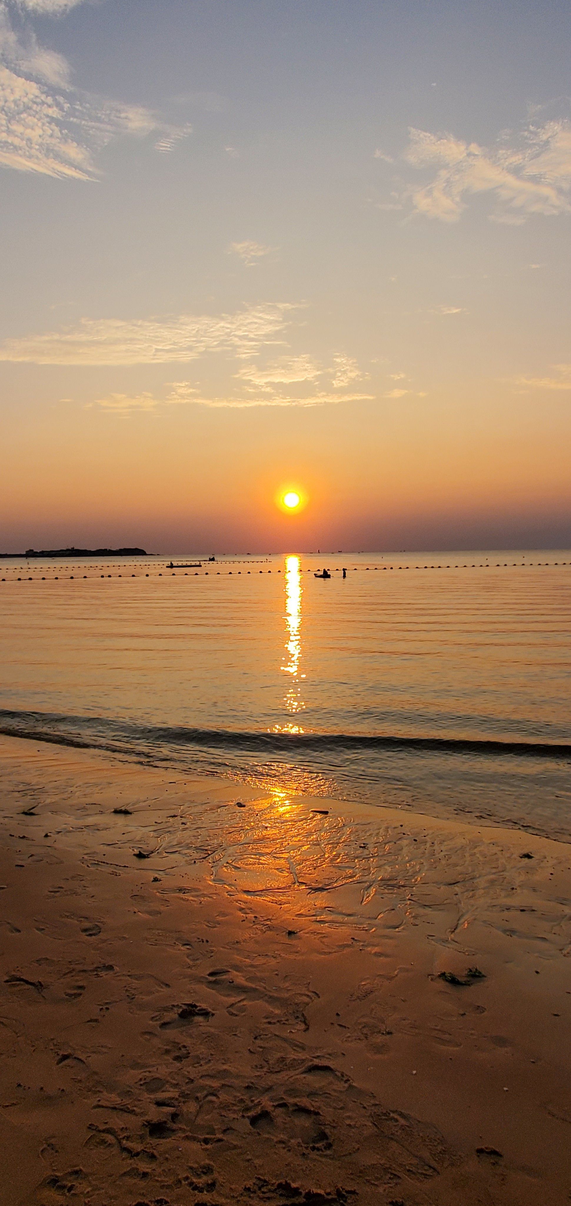 大海日落,温柔了岁月