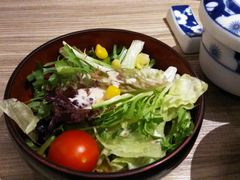 鱼生天妇罗套餐中的色拉-小山日本料理(兴业太古汇店)