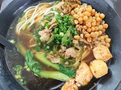 辣椒炒肉汤面-深圳大学城荔园一食堂(校园路)