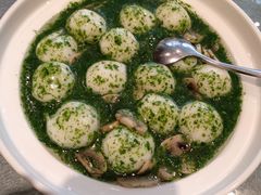 荠菜蘑菇烩鱼圆-望乡楼上海菜(日月光店)