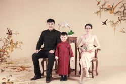 -时光纪亲子全家福照相馆(静安店母女写真父母纪念照)
