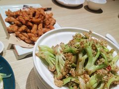 有机花菜-小船渔村•大连菜•大连焖鱼(黄河路店)