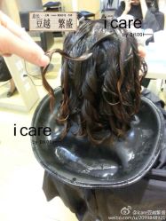 豆越店长烫发1180-icare美发沙龙