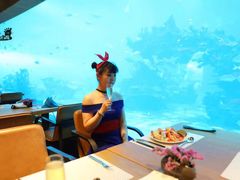-海棠湾洲际-涛·海底餐厅·美人鱼·自助餐·海底隧道