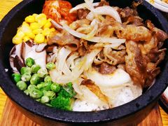 香煎肥牛拌饭-半亩良田排骨米饭(西城红场店)