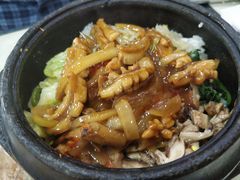 石锅鱿鱼拌饭-延边民俗村狗肉馆(重庆胡同店)