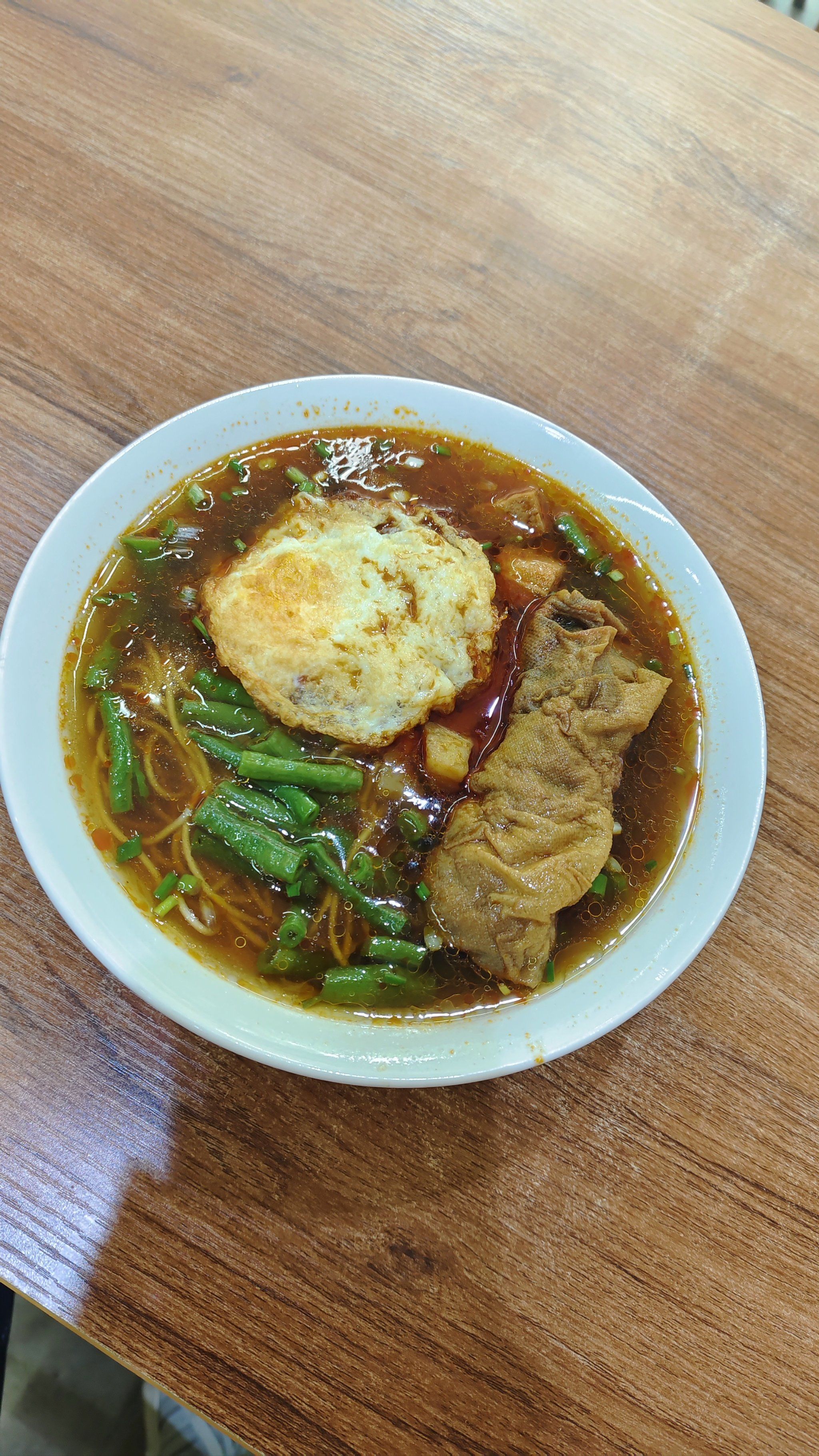 浇头面 豇豆碧碧绿,辣酱入味#热气腾腾