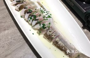 Steamed White Fish with Black Truffle