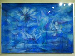 李秋白·油画《青莲》-上海虹桥当代艺术馆