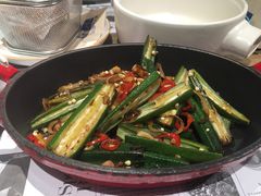 小炒秋葵-小大董·烤鸭(凤凰汇店)