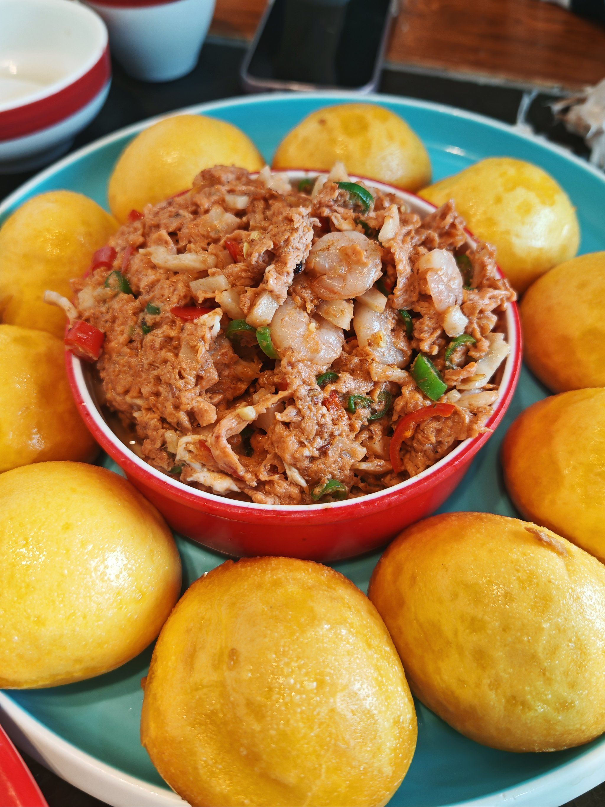 「四喜骨头王·威海海鲜东北菜(荣成首店·大润发店)」海鲜杂粮包让我