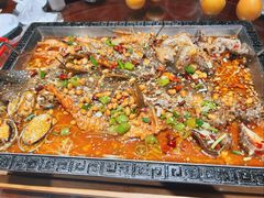 -东来菜馆•手抓海鲜家常菜•海鲜锅贴(鸽子窝店)