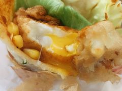 -小红车炸蛋葱油饼