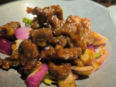 蒜香蜜汁排骨-绿茶餐厅(华联万柳店)