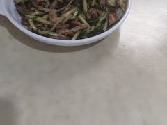 炝肉丝-满口香饭店