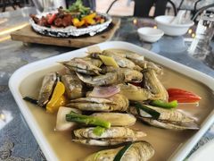 姜葱炒蛏-海市蜃楼花园主题餐厅(石顶店)